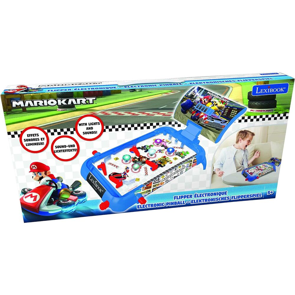 Pinball electrónico de mesa LEXIBOOK con diseño Mario Kart - 2