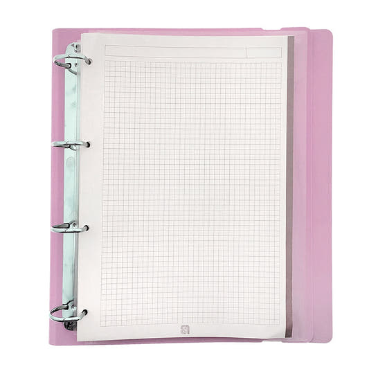 Carpeta rosa Majesty Capibara de Lovely Story con cuatro anillas - 6