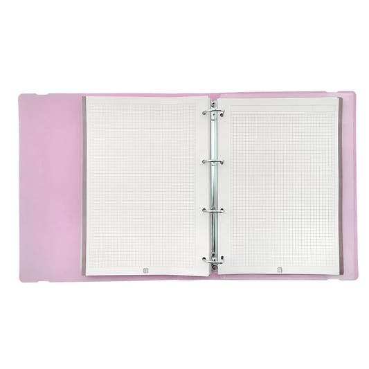 Carpeta rosa Majesty Capibara de Lovely Story con cuatro anillas - 2