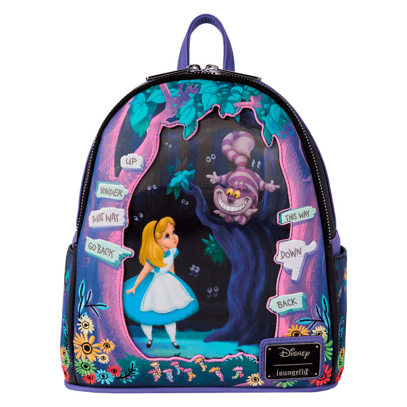 Mochila Loungefly Disney de Alicia y el Gato de Cheshire