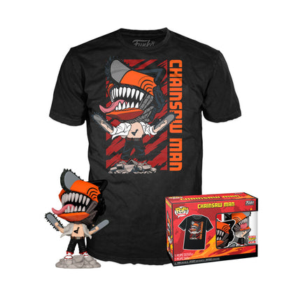 Set Funko POP! Chainsaw Man con camiseta negra y figura con motosierras - 5