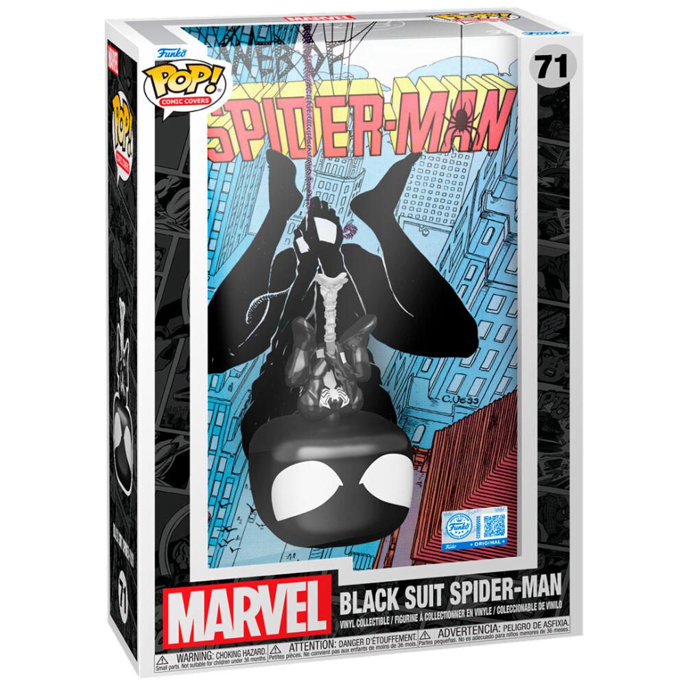 Figura Funko POP! Comic Covers de Spider-Man con traje negro