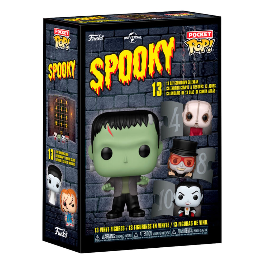Calendario Funko Pocket Pop! Spooky con 13 figuras de vinilo