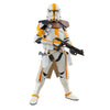 Figura articulada Clone Lieutenant Galle de Star Wars con armadura blanca y detalles naranjas