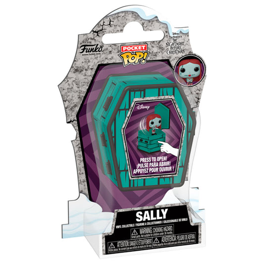 FUNKO Pocket POP! de Sally en un popper turquesa con forma de ataúd - 2