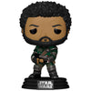 Figura Funko POP! de Saw Gerrera con uniforme verde y arma