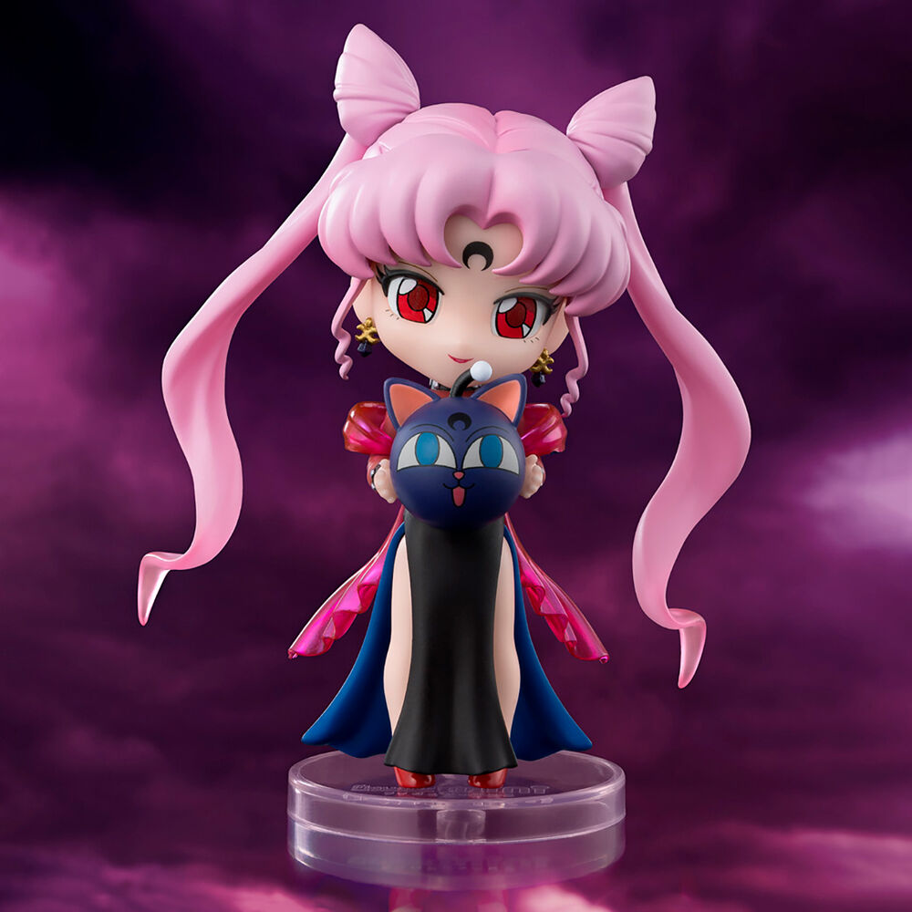 Figura Figuarts Mini de Black Lady con Luna sobre base transparente - 5