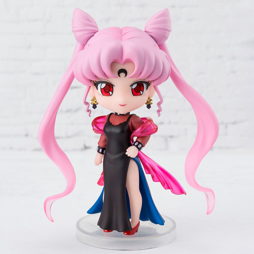 Figura Figuarts Mini de Black Lady con Luna sobre base transparente - 3