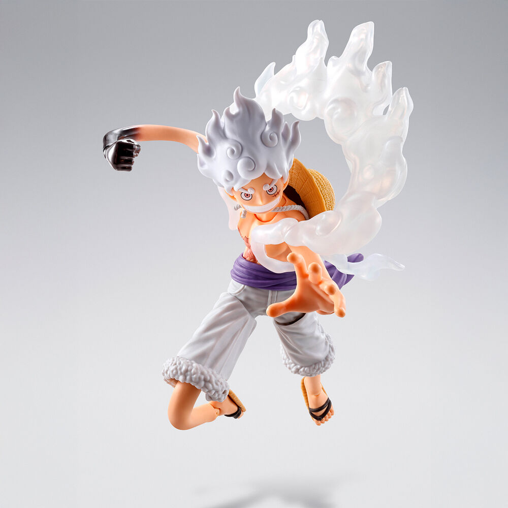 Figura S.H.Figuarts de Monkey D. Luffy Gear 5 con efectos translúcidos - 3
