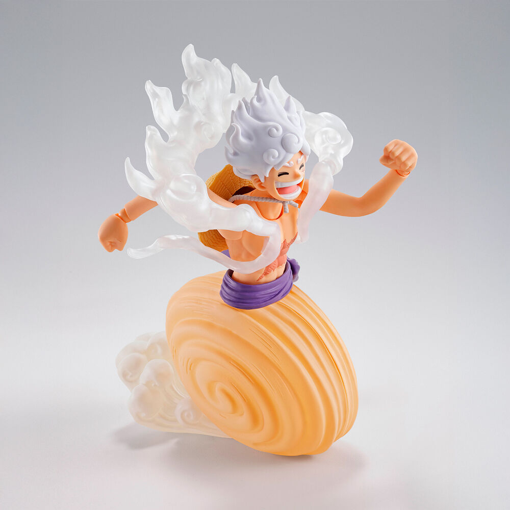 Figura S.H.Figuarts de Monkey D. Luffy Gear 5 con efectos translúcidos - 4