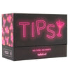 Caja negra del juego de cartas Tipsy de HELLOFUN! con diseño rosa neón