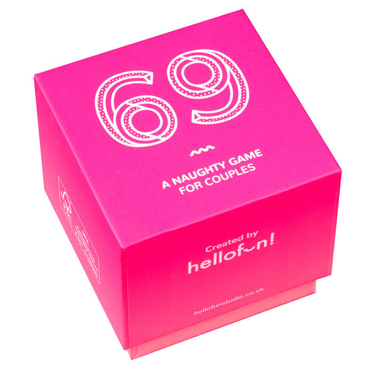 Caja rosa del juego 69 en inglés para parejas HELLOFUN!