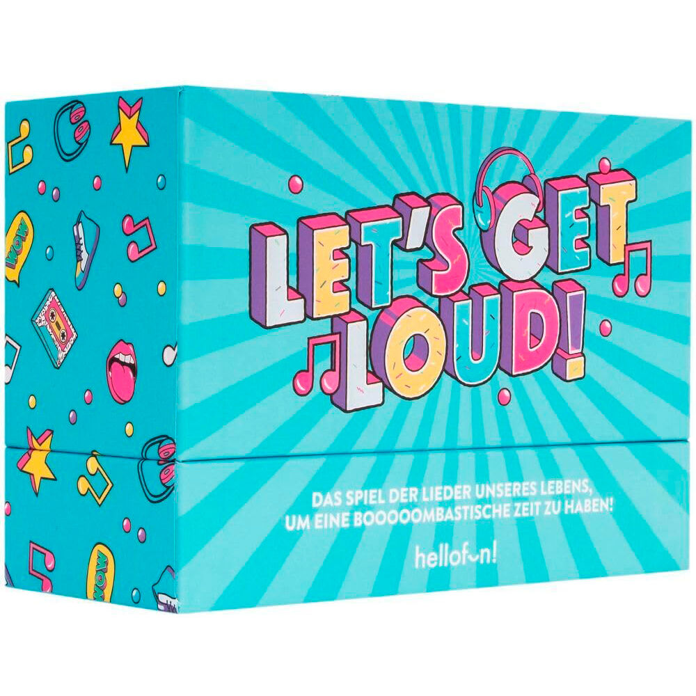 Caja del juego musical de cartas Let’s Get Loud!