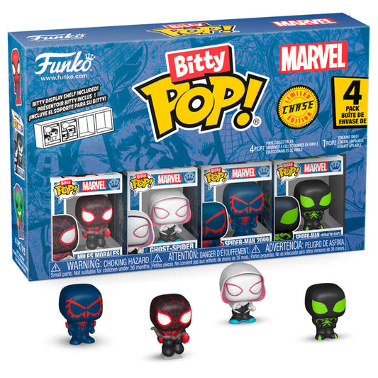 Blíster de 4 figuras Funko Bitty POP! Marvel Spider-Man