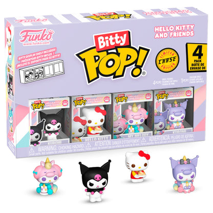 Blíster de 4 figuras Funko Bitty Pop! Hello Kitty and Friends Kuromi