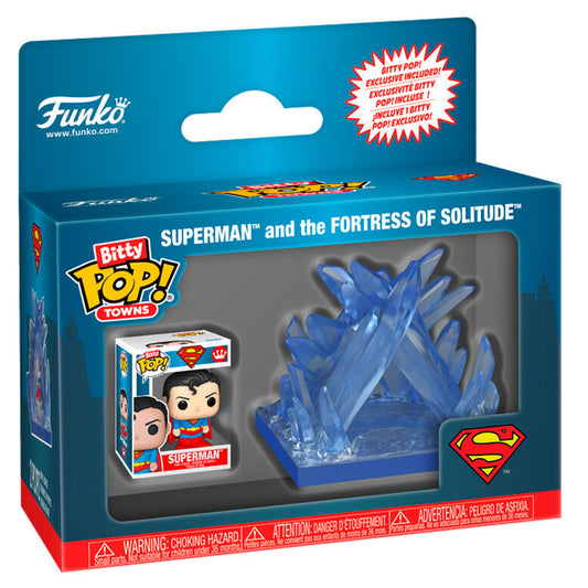 Bitty POP! de Superman en la Fortaleza de la Soledad con cristales azules - 2