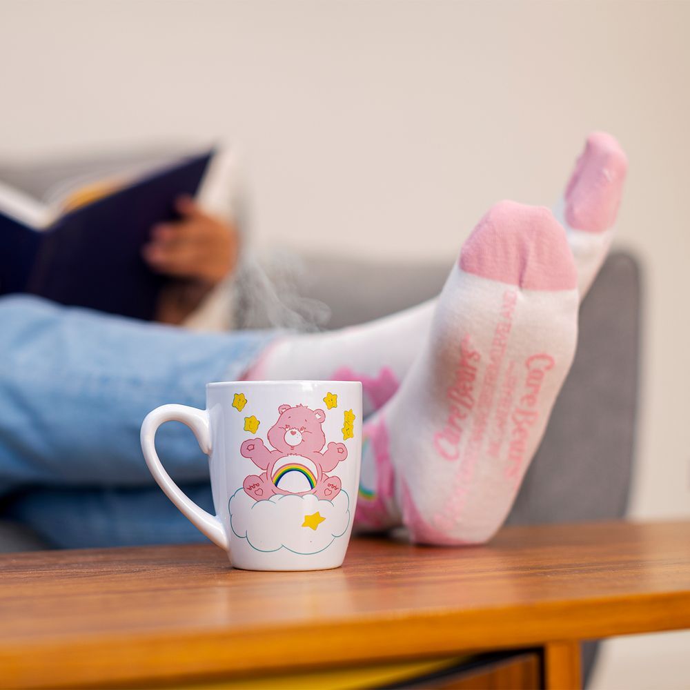 Set de taza y calcetines Osos Amorosos en rosa - 3