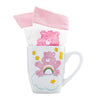 Set de taza y calcetines Osos Amorosos en rosa
