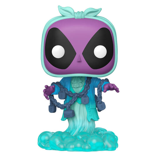 Figura FUNKO POP! Plus de Deadpool como Jacob Marley con cadenas y candados