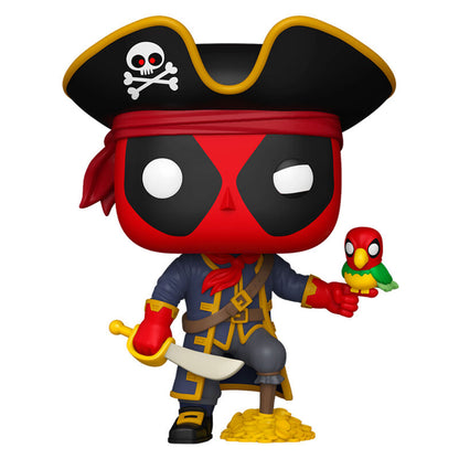 Figura Funko POP! Plus de Deadpool como pirata Long John Silver con loro y espada