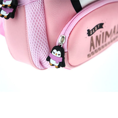 Nevera portameriendas térmica rosa con diseño de pingüino - 2