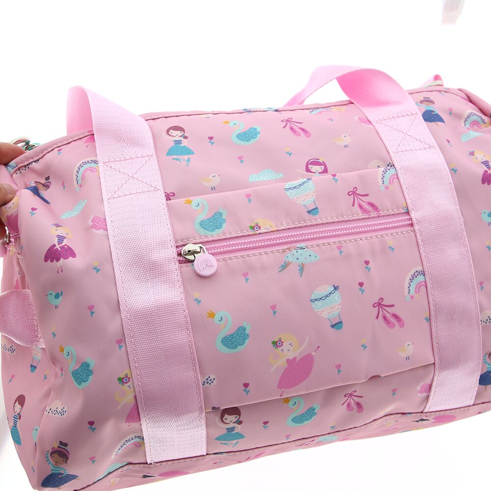Bolsa de deporte rosa LOVELY STORY con estampado de ballet - 2