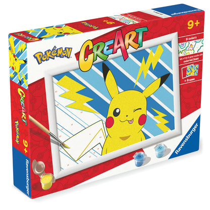 Kit Ravensburger CreArt de pintura por números con Pikachu Pokémon - 3