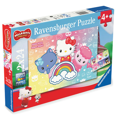 Puzzle Ravensburger de Hello Kitty de 2 x 24 piezas con póster - 2