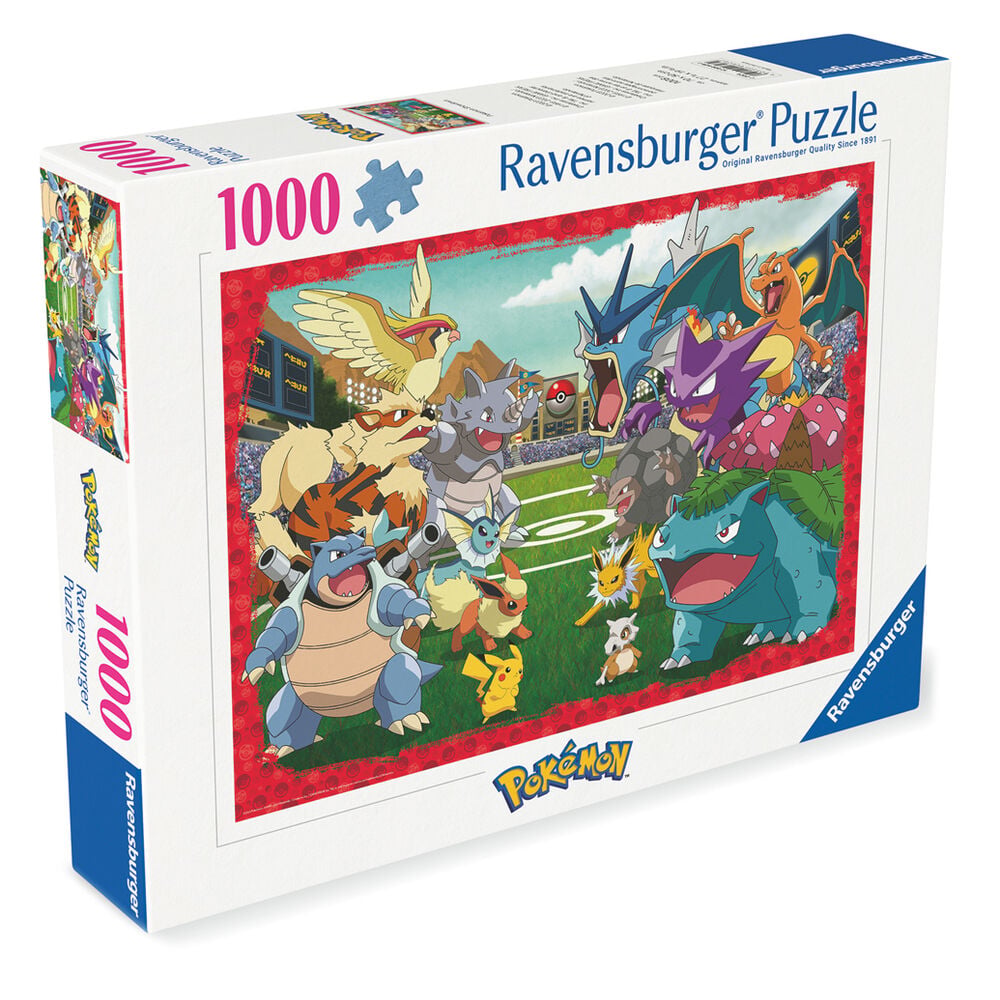 Puzzle Pokémon Ravensburger de 1000 piezas con Pokémon en un estadio
