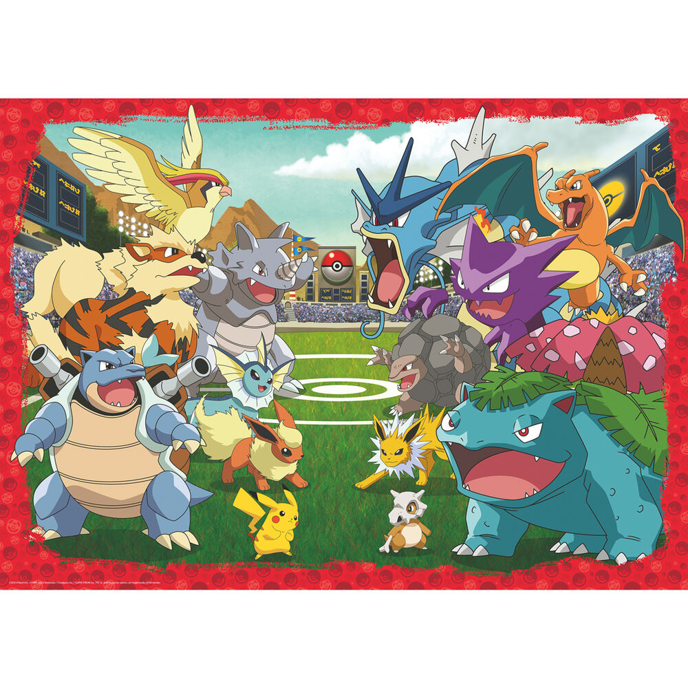 Puzzle Pokémon Ravensburger de 1000 piezas con Pokémon en un estadio - 2