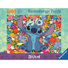 Puzzle Ravensburger de Stitch rodeado de flores tropicales
