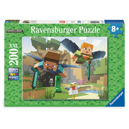 Puzzle Ravensburger XXL de Minecraft con personajes y criaturas