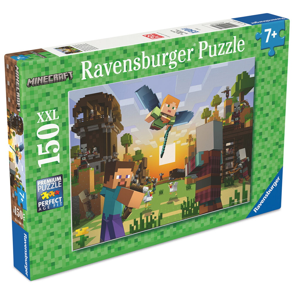 Puzzle Ravensburger Minecraft XXL de 150 piezas con Steve y Alex - 2