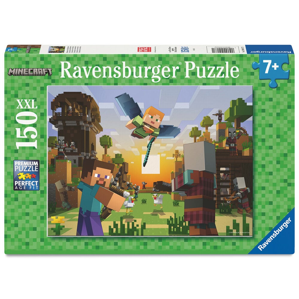 Puzzle Ravensburger Minecraft XXL de 150 piezas con Steve y Alex