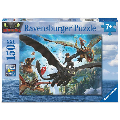 Puzzle Ravensburger de Cómo entrenar a tu dragón 2 con Hipo y dragones