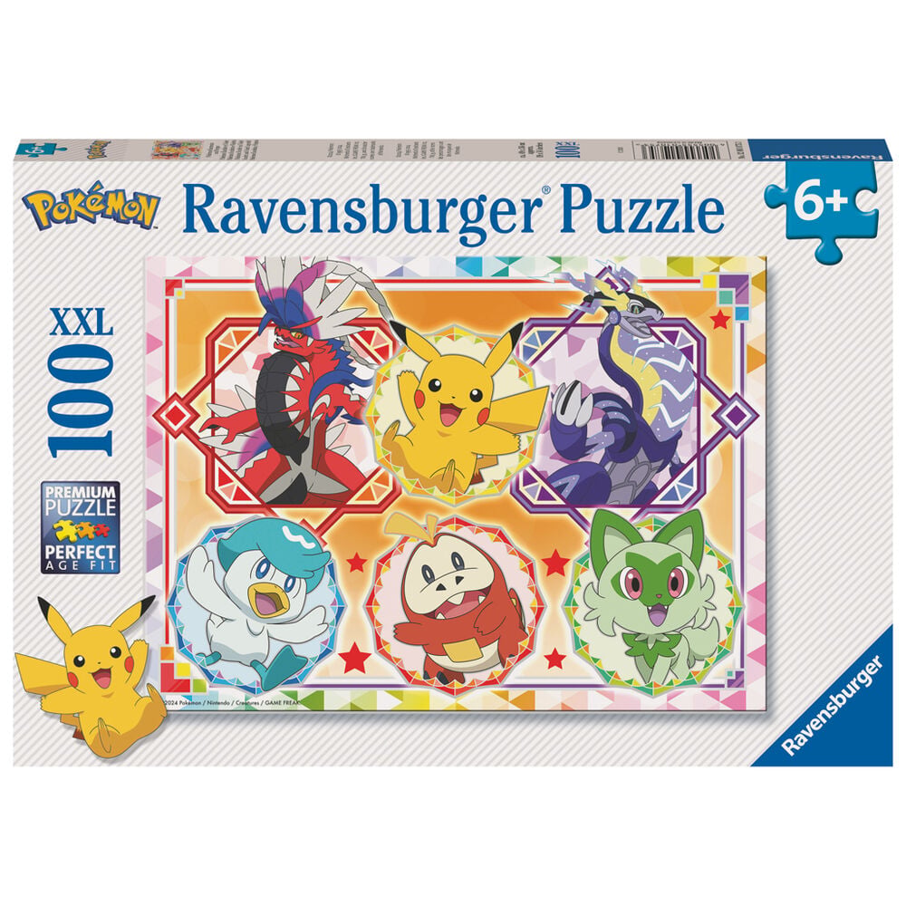 Puzzle Pokémon XXL Ravensburger de 100 piezas con Pikachu