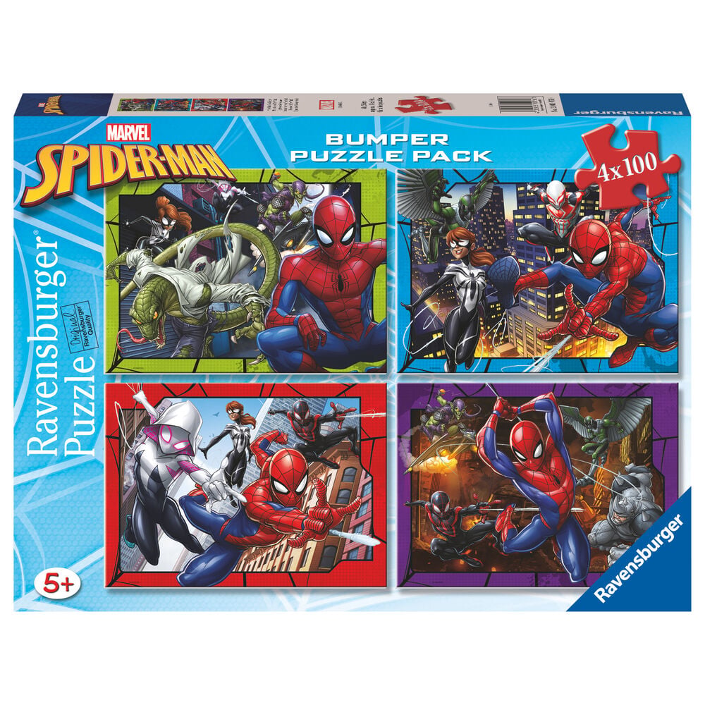 Pack de 4 puzzles Ravensburger de Spider-Man Marvel