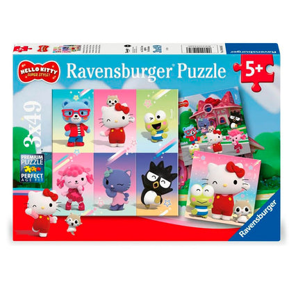 Set de 3 puzzles Ravensburger de Hello Kitty and Friends