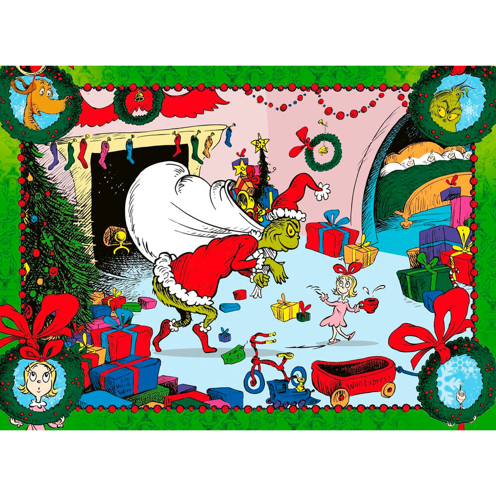 Puzzle Ravensburger XXL de El Grinch con escena navideña - 2