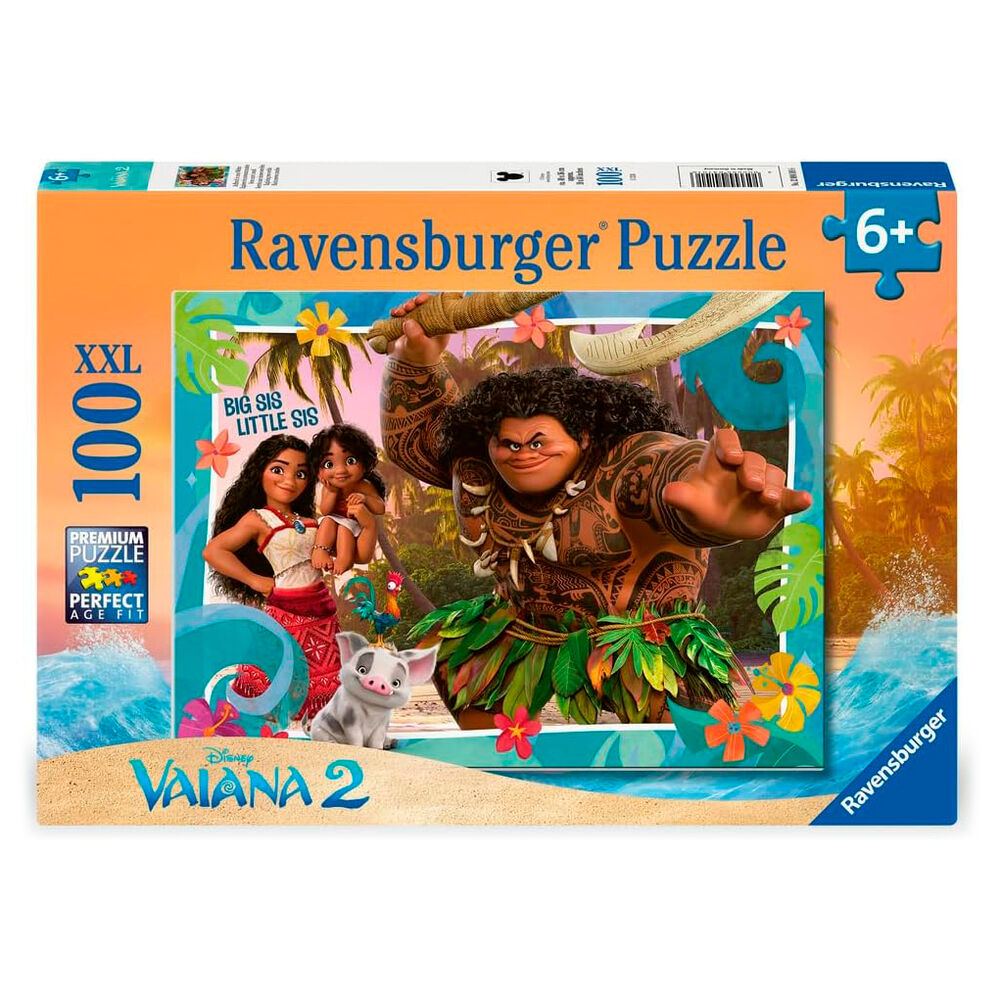Puzzle Vaiana 2 Disney Ravensburger de 100 piezas XXL