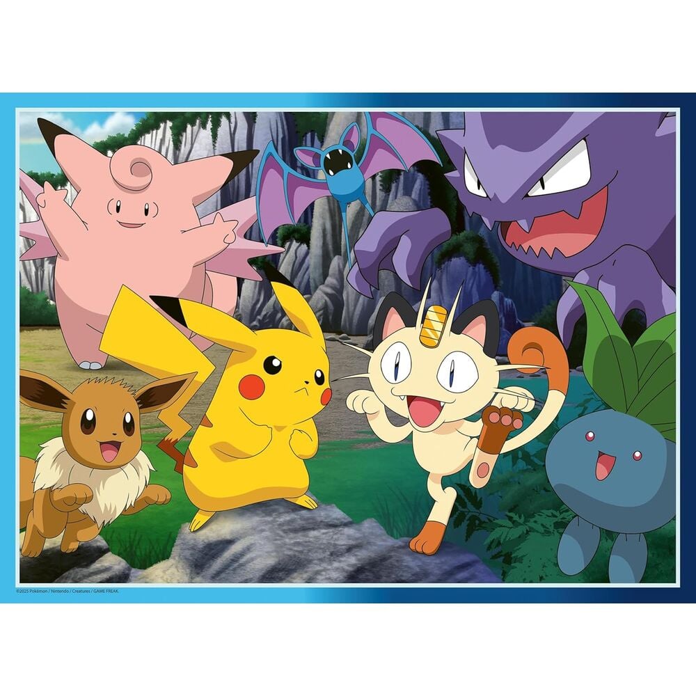 Puzzle Pokémon de 300 piezas con Pikachu y otros personajes