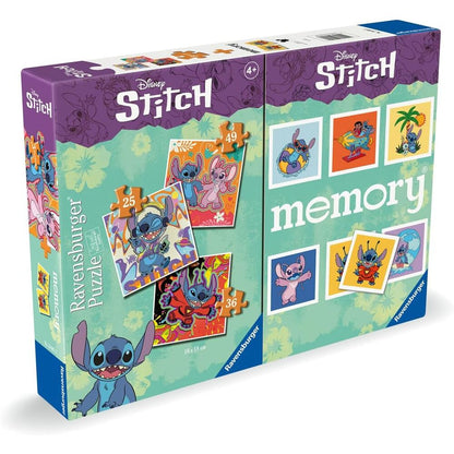 Multipack Ravensburger Disney Stitch con juego memory y tres puzzles - 2