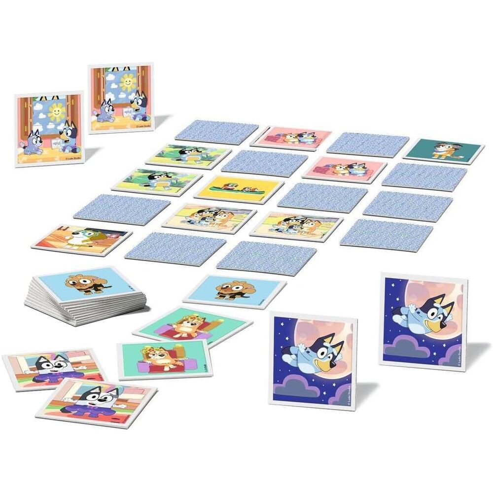 Juego Memory Bluey de Ravensburger con cartas ilustradas - 2