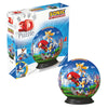 Puzzle 3D Ravensburger de Sonic the Hedgehog montado en forma de esfera
