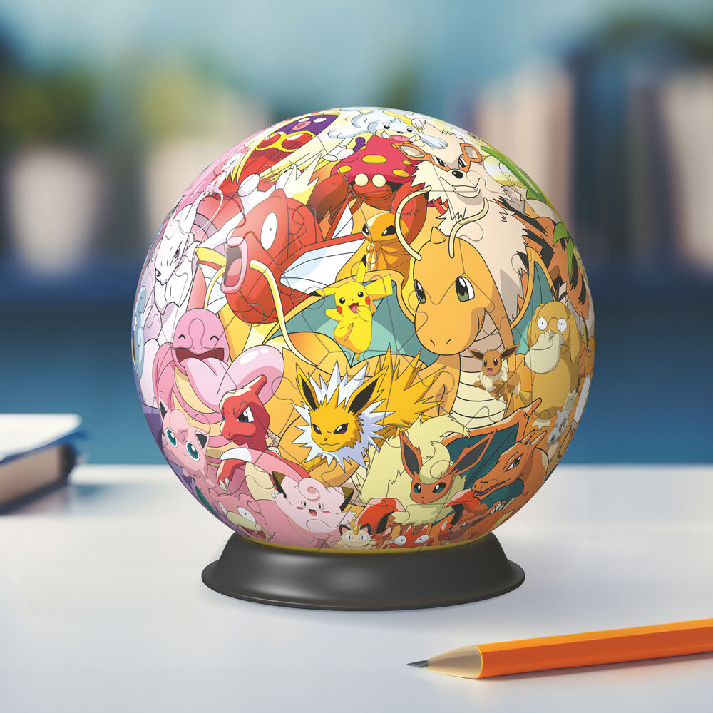 Puzzle 3D esférico de Pokémon Ravensburger con 72 piezas - 3