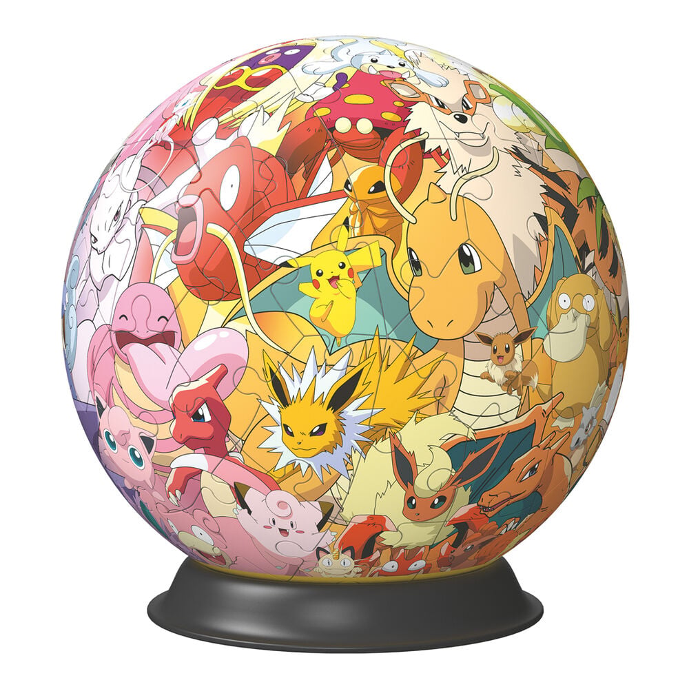 Puzzle 3D esférico de Pokémon Ravensburger con 72 piezas