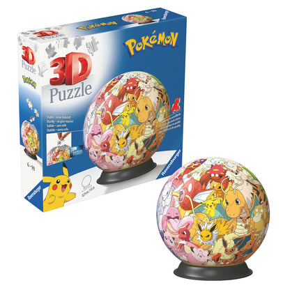 Puzzle 3D esférico de Pokémon Ravensburger con 72 piezas - 2