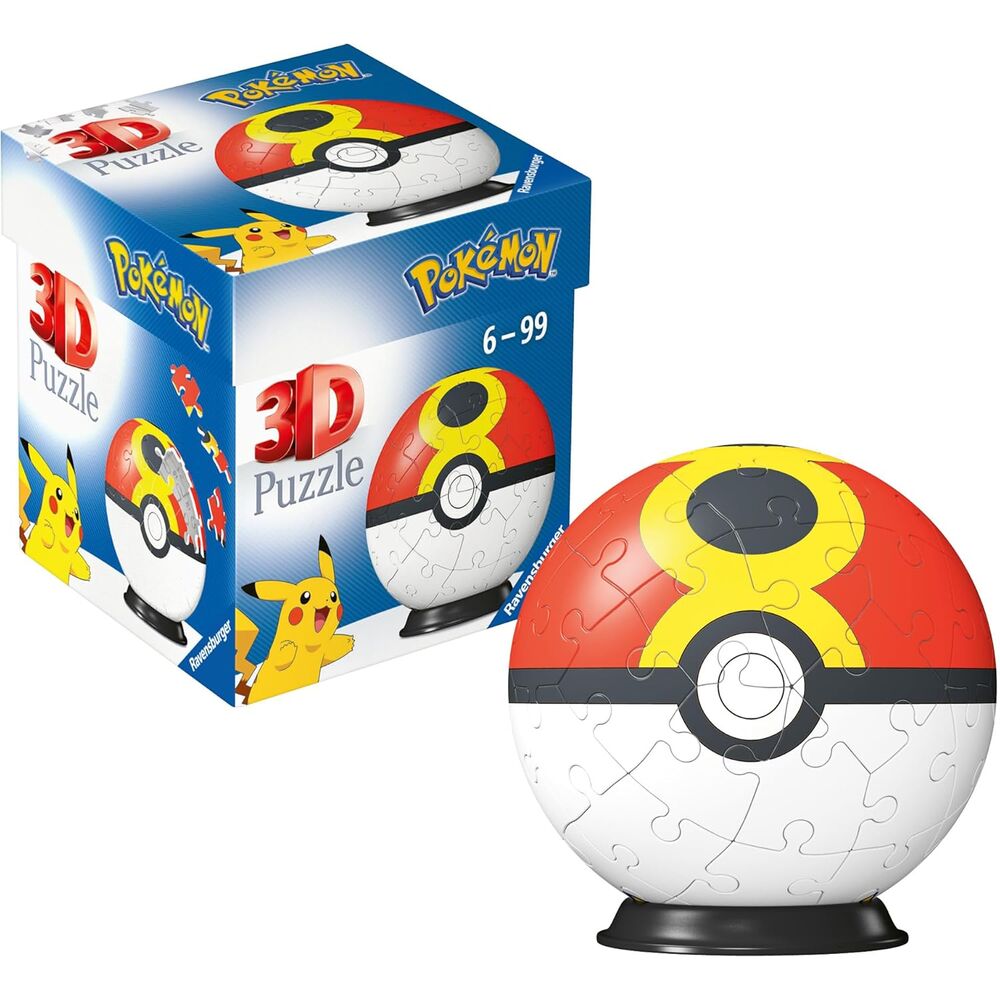 Puzzle 3D Ravensburger con forma de Poké Ball de Pokémon - 2