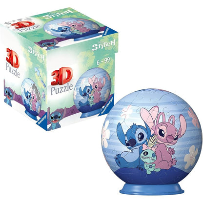Puzzle 3D Disney de Stitch y Angel Ravensburger - 2
