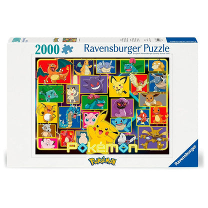 Puzzle Ravensburger de Pokémon de 2000 piezas con Pikachu y otros personajes